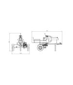 ROMPEDORA DE LEÑA CONVERTIBLE Y REMOLCABLE ATV - 22TON - Imagen 3