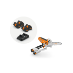 Mini Sierra Stihl GTA 40 1/4" Con 4 Baterías AS 2 y Cargador AL 5-2
